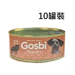狗用糧食 Gosbi 狗罐頭 185g x 10罐裝 寵物用品店推薦