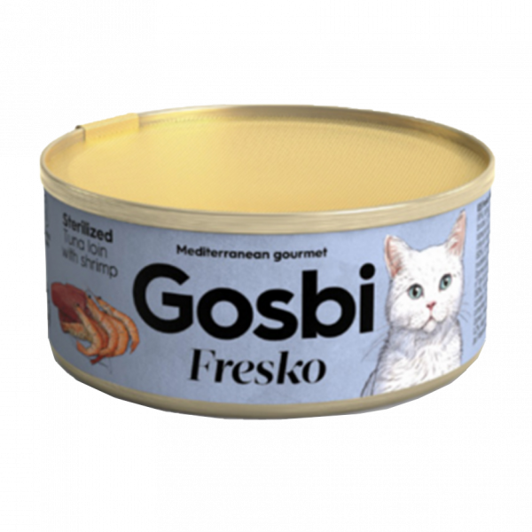 Gosbi 成貓吞拿魚和大蝦罐頭 70g