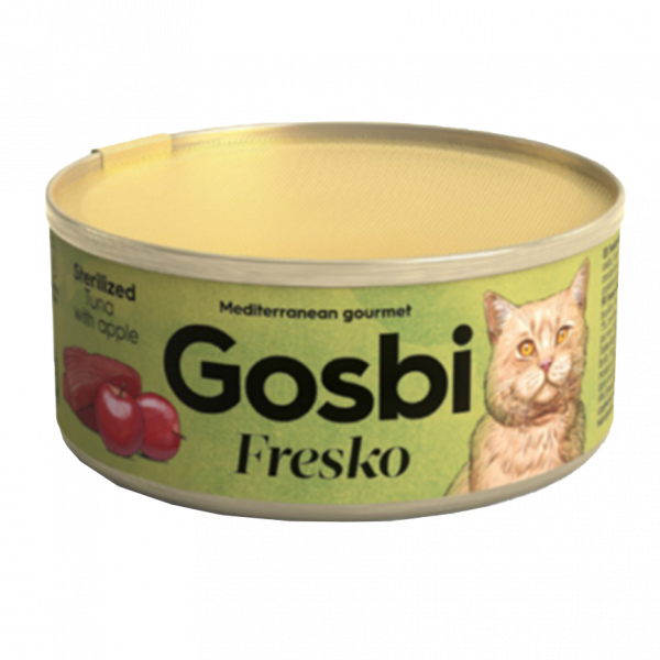Gosbi 成貓吞拿魚和蘋果罐頭 70g