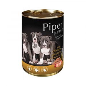 狗用糧食 Dolina Noteci 黑鑽愛犬罐頭 Piper Premium (幼犬) 雞胗+糙米 400g 寵物用品店推薦