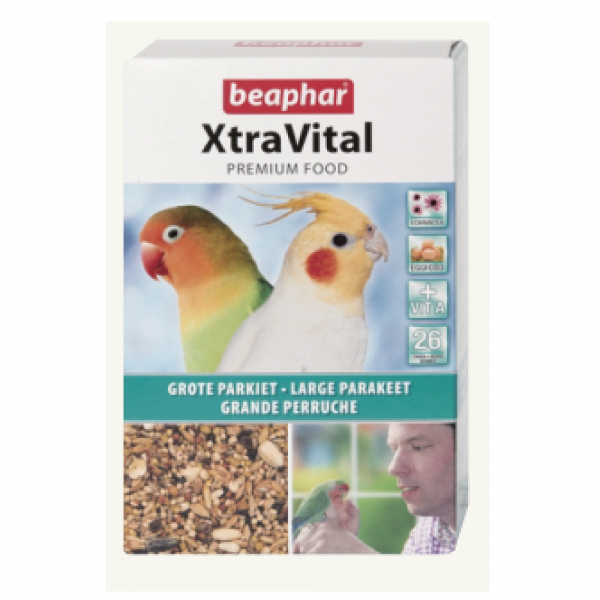 Beaphar XtraVial 大長尾小鸚鵡飼料 500g