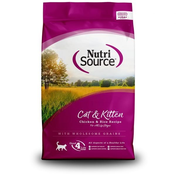 Nutri Source 成貓 & 幼貓 (雞+米配方) 貓糧