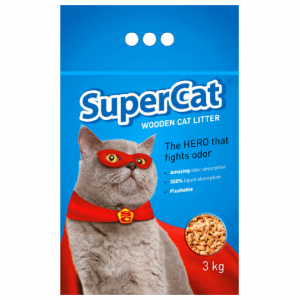 貓用產品 Super Cat 全天然松木貓砂 2.5kg 寵物用品店推薦
