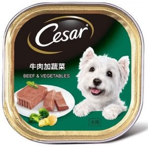 濕糧 CESAR 西莎 純鮮肉系列 牛肉加蔬菜 100g 寵物用品店推薦