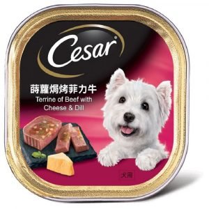 濕糧 CESAR 西莎 香草蔬菜系列 蒔蘿焗烤菲力牛 100g 寵物用品店推薦