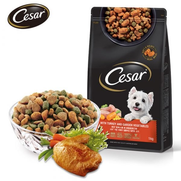 CESAR 西莎 精緻乾糧 經典火雞與鮮脆蔬菜口味 1kg