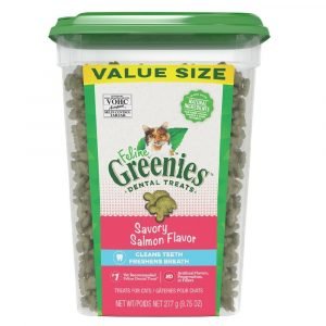 小食 Greenies Feline 貓小食 三文魚味 珍寶桶 9.7oz 寵物用品店推薦