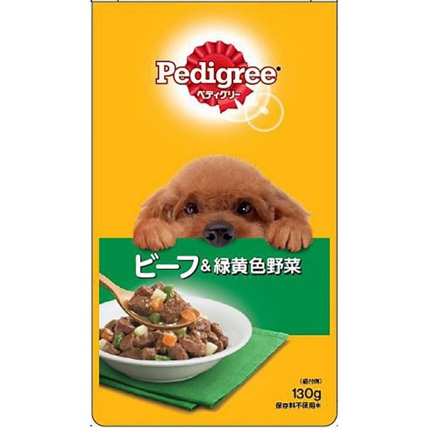 Pedigree 寶路 妙鮮包濕糧 野菜牛肉 130g