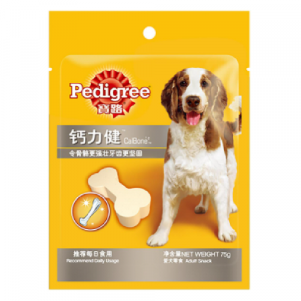 Pedigree 寶路 狗小食 鈣力健 75g