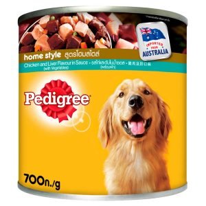 狗用糧食 Pedigree 寶路 罐頭 雞肉蔬菜加肝 700g 寵物用品店推薦