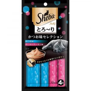 小食 Sheba 鮮魚唧唧棒 鰹魚拼鰹魚三文魚 48g 寵物用品店推薦
