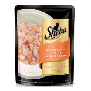 即食湯包 Sheba 鋁袋 吞拿魚及三文魚 70g 寵物用品店推薦