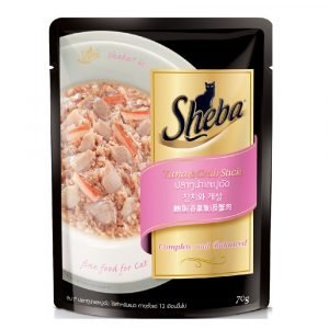 即食湯包 Sheba 鋁袋 吞拿魚及蟹柳 70g 寵物用品店推薦