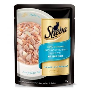 即食湯包 Sheba 鋁袋 吞拿魚及鯛魚 70g 寵物用品店推薦