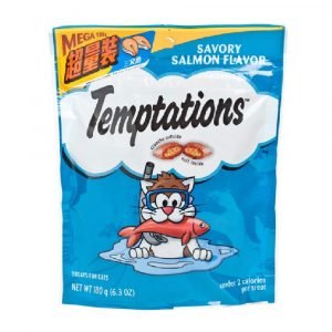 小食 Temptations 貓小食 三文魚味 超量裝 180g 寵物用品店推薦