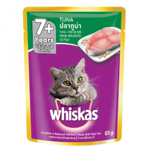 即食湯包 Whiskas 偉嘉 妙鮮包 熟齡貓鮪魚(吞拿魚) 80g 寵物用品店推薦