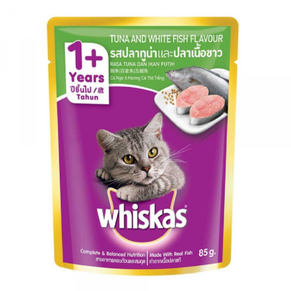 Whiskas 偉嘉 妙鮮包 鮪魚及鯛魚口味 80g