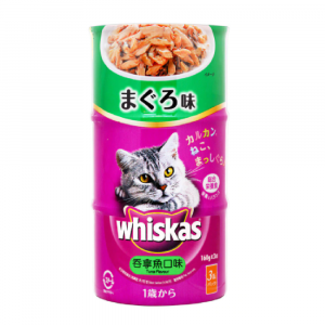 罐頭食品 Whiskas 偉嘉 罐頭 吞拿魚160gx3罐裝 480g 寵物用品店推薦