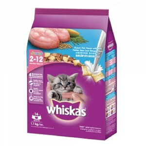 乾糧 Whiskas 偉嘉 幼貓/懷孕母貓乾糧 海洋魚類口味 1.1kg 寵物用品店推薦