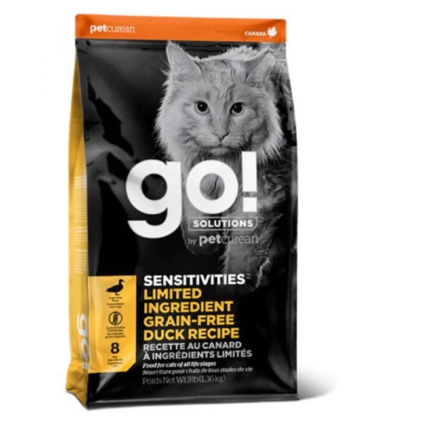 GO! SOLUTIONS™ 低敏美毛系列 鴨肉貓糧配方