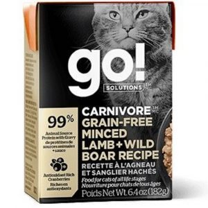 小食 GO! SOLUTIONS™ 活力營養系列 無穀物 免治羊肉+野豬肉 貓糧配方 182克 寵物用品店推薦