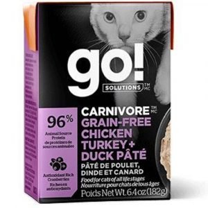 小食 GO! SOLUTIONS™ 活力營養系列 無穀物 雞肉+火雞+鴨肉醬 貓糧配方 182克 寵物用品店推薦