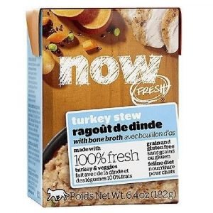 即食湯包 NOW FRESH!™ 無穀物 全貓種 骨湯燉火雞粒 濕糧配方 182克 寵物用品店推薦