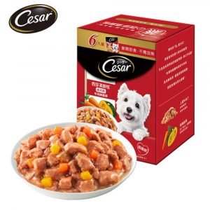 即食湯包 CESAR 西莎 蒸鮮包 牛肉與蔬菜 70g 寵物用品店推薦