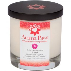 家居清潔 Aroma Paws 天然大豆除臭去味蠟燭 (花香) 12oz 寵物用品店推薦
