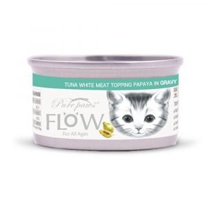罐頭食品 Pure Paws 白肉美味貓罐頭-高湯生果 (吞拿魚 + 木瓜) 80g 寵物用品店推薦