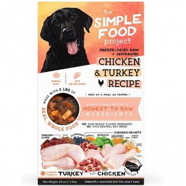 The Simple Food Project 凍乾脫水 (雞+火雞) 配方犬糧 1.5lb