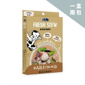 其他 倍力 BLUEBAY 鮮境 FRESH STEW 純肉狗鮮食餐包 法式鶉蛋舒肥嫩雞 輕盈高纖配方（150gx2包） 寵物用品店推薦