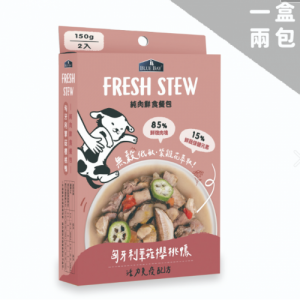 其他 倍力 BLUEBAY 鮮境 FRESH STEW 純肉狗鮮食餐包 匈牙利蕈菇櫻桃鴨 活力免疫配方（150gx2包） 寵物用品店推薦