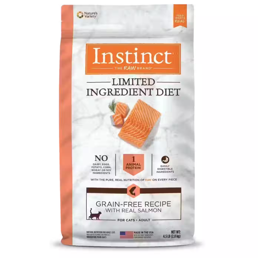 乾糧 Instinct 成貓單一蛋白 (三文魚) 貓糧 4.5lbs 寵物用品店推薦